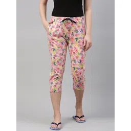 Kryptic Women Conversational Printed Pure Cotton Relaxed Fit Capris-picture-23