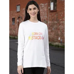 Kryptic Women Typography Printed Round Neck Pure Cotton T-shirt-picture-28