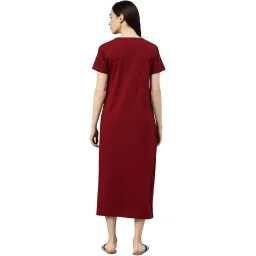 kryptic Womens Pure Cotton Printed Calf Length Nightdress image 3