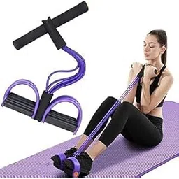 Krysnas Multifunction Tension Rope, 6-Tube Elastic Yoga Pedal Puller Resistance Band, Natural Latex Tension Rope Fitness, for Abdomen/Waist/Arm/Leg Stretching Slimming Training-picture-17