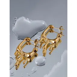 KRYSTALZ Gold-Plated Stainless Steel Studs Earrings-picture-13