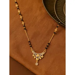 KRYSTALZ Gold-Plated Zircon Mangalsutra-picture-20
