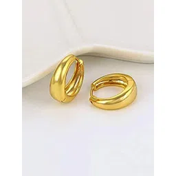 KRYSTALZ Set Of 2 Piece Gold-Plated Circular Hoops-picture-22