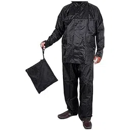 krystle Boy's Black Solid Rainsuit|Raincoat|Barsaati|Overcoat with top, Bottom, Cap and Cover (Black) (Pack of 1) (Multisize)-picture-22