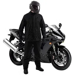 krystle Boy's Men Raincoat | Rainwear | Rainsuit | Barsaati | Overoat with Hoods and Side Pocket | Women Mens Rainsuit (Black) (Pack of 1) (Multisize)-picture-56