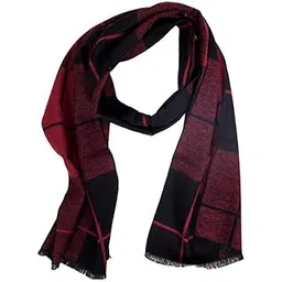 krystle Fashion Designer Mens Woolen Mufflers/Scarf/Stoles (Red & Black)-picture-55