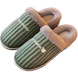 krystle Slippers For Women Men Winter Sandals Casual Flats Home Footwear Man Girls Sliders Flip Flops Chappals Ladies Clogs Sleeper Slides Stylish Ortho Soft (Green) (5-11 Years)-picture-23