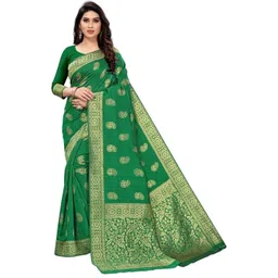 KSALIYA Women Ethnic Motifs Art Silk Saree-image-31