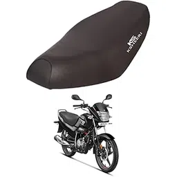 KSHEERI Super Splendor Xtec Bike Seat Cover Protect from Rust and Dust, PU Leather Waterproof Durable Seat Cover (Black)-picture-24