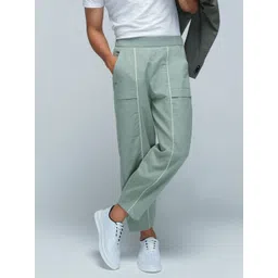 KSHM Men Mid-Rise Cotton Straight Fit Trousers-picture-36