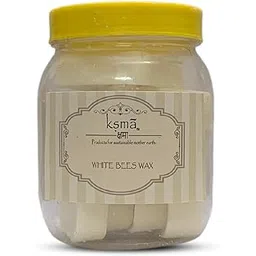 Ksma White Beeswax (400g) Pure, Natural Cosmetic Raw Material for Skincare & DIY Beauty Products Ideal for Creams, Balms, Lotions, Mascara, Lipsticks, Lip balm etc.-picture-32