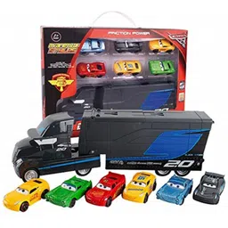ktrs Cars and Mack Hauler 6pcs Friction Powered Toy Cars(Multicoloured)-picture-10