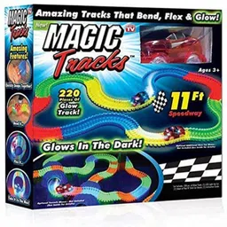 ktrs Magic Track Set Racetrack That Can Bend, Flex and Glow, 11 Feet Flexible-picture-33