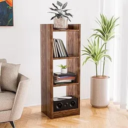 Kuber Industries 3 Layer Study Room Book Shelf Wooden Mdf | Forrel Bookshelf for Home | Book Organizer Display Shelf for Living Room, Library and Office | Brown-image-48