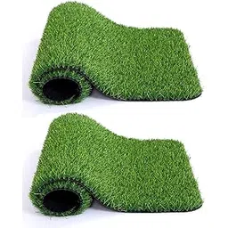 Kuber Industries 35 Artificial Grass for Balcony Or Doormat, Soft and Durable Plastic Turf Carpet Mat, Artificial Grass 1 X 2 Feet, Green, 2 Pieces, Standard (KUBMART011790)-image-19