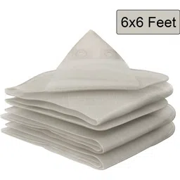 6x6 Feet Waterproof 120 GSM Premium Tarpaulin Tent Tirpal | White Tent - For this versatile tarpaulin offers reliable defence against rain,snow and UV rays.-image-48