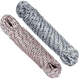 Kuber Industries Cloth Drying Rope | Nylon Synthetic Laundry Line Rope | Laundry Clothesline | Cloth Drying Wire Synthetic Rope | Clothes Drying Line | 20 Mtr | | Multicolor, Pack Of 2-picture-32