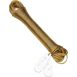 Kuber Industries Cloth Drying Rope | PVC Coated Laundry Line Rope | Laundry Clothesline | Cloth Drying Wire Rope with 2 Hooks | Clothes Drying Line | 20 MTR | Multicolor-picture-33