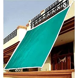 Kuber Industries Dark Green Sun Shade Sail Square Canopy | Agro Net/Shade for Balcony & Garden | Permeable UV Block Fabric Durable Outdoor-10 x 4 ft. (Green)-picture-15