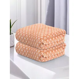 Kuber Industrie Gold Toned 2 Pcs Printed 280 GSM Ultra Absorbent Soft Hand Towels-image-20