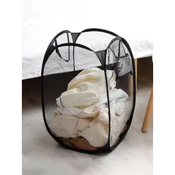 Kuber Industries 1 Pcs Black Mesh Laundry Basket 20 L-picture-34