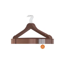 Kuber Industries 12-Pcs Brown Rotatable Clothes Hangers-picture-13