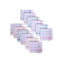 Kuber Industries 12-Pcs Checked Cotton Handkerchief-picture-15