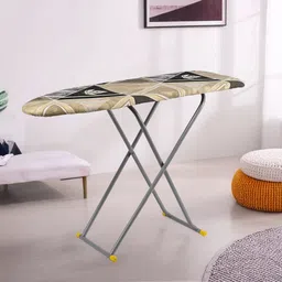 kuber industries 15 Inch Height Adjustable Press Board Iron Stand Triangle Design- Green & Brown Ironing Board-picture-13