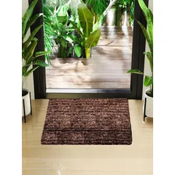 Kuber Industries 2-Pcs Brown Self Design Doormats-picture-38