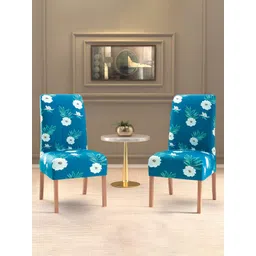 Kuber Industries 2-Pcs Green & White Stretchable Table Chair Cover-picture-43