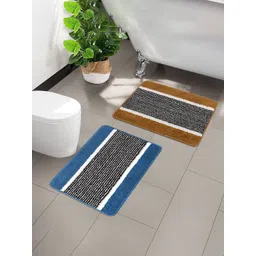 Kuber Industries 2 Pcs Sky Blue Anti-Skid Door Mats-image-12