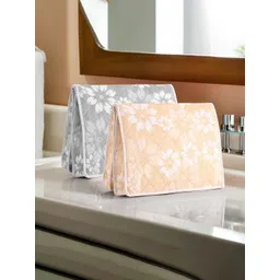 Kuber Industries 2 Pieces Grey & Beige Floral Printed Undergarments Organiser-image-36