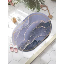 Kuber Industries 3-Pcs Grey & Purple Polyester 240 GSM Bath Rugs-picture-19