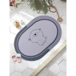 Kuber Industries 4-Pcs Grey Anti Slip Bath Rug-picture-39