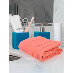 Kuber Industries 5 Pieces Orange Pure Cotton 380 Lining Face Towels-picture-41