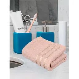 Kuber Industries 5 Pieces Pink & Brown Pure Cotton 380 Lining Face Towels-picture-40