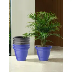 Kuber Industries 6Pc Blue & Black Light Weight Planters-picture-18