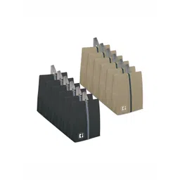 Kuber Industries Beige 12 Pieces Fabric Multi-Utility Organisers-picture-20