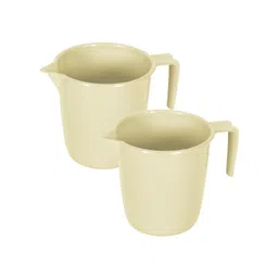 Kuber Industries Beige 2 piece Solid Plastic Bath Accessories Set-picture-18