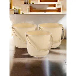 Kuber Industries Beige 3 Pieces Multi Purpose Small Buckets-5 L-image-23
