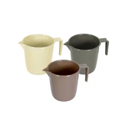 Kuber Industries Beige & Grey 3 piece Solid Plastic Bath Accessories Set-picture-33