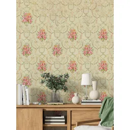 Kuber Industries Beige & Pink 2 Pieces Printed Waterproof & Self Adhesive Wall Stickers-picture-29