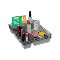 Kuber Industries Black 12 Pieces Regular Makeup Organisers-picture-32