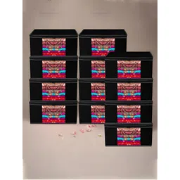 Kuber Industries Black 12 Pieces Reusable Zip Closure Saree Bag Organisers-picture-31