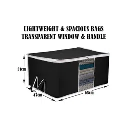 Kuber Industries Black 12 Pieces Storage Organisers image 4