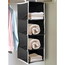 Kuber Industries Black 2 Pieces Fabric Towels Organizers-picture-41