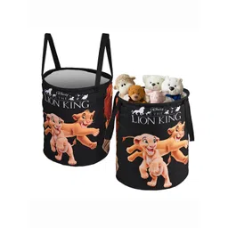 Kuber Industries Black 2 Pieces Printed Foldable Laundry Bag 45L-picture-25