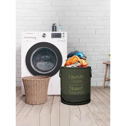 Kuber Industries Black 2 Pieces Printed Foldable Laundry Bags 45 L Each-picture-17