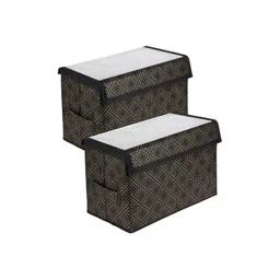 Kuber Industries Black 2 Pieces Printed Water Resistant Multi-Utility Organisers-picture-45