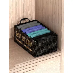 Kuber Industries Black & Beige Printed Drawer Organiser-picture-16